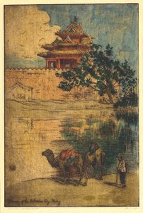紫禁城的一角。北京 作者 查尔斯·威廉·巴特利特